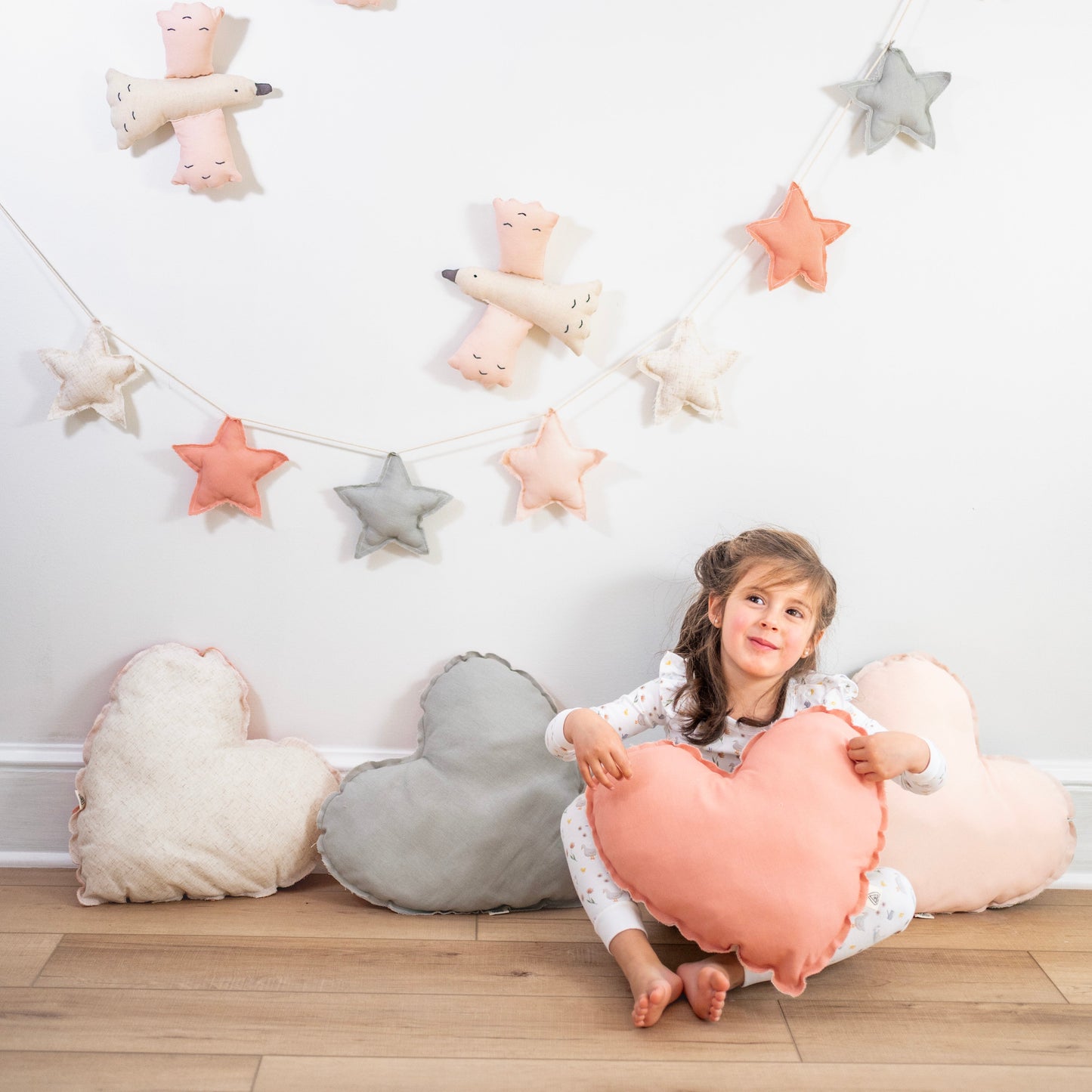 Linen Heart Pillow