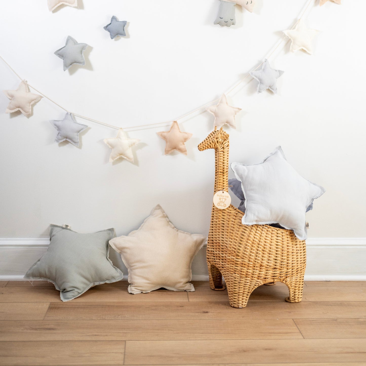Linen Star Pillow
