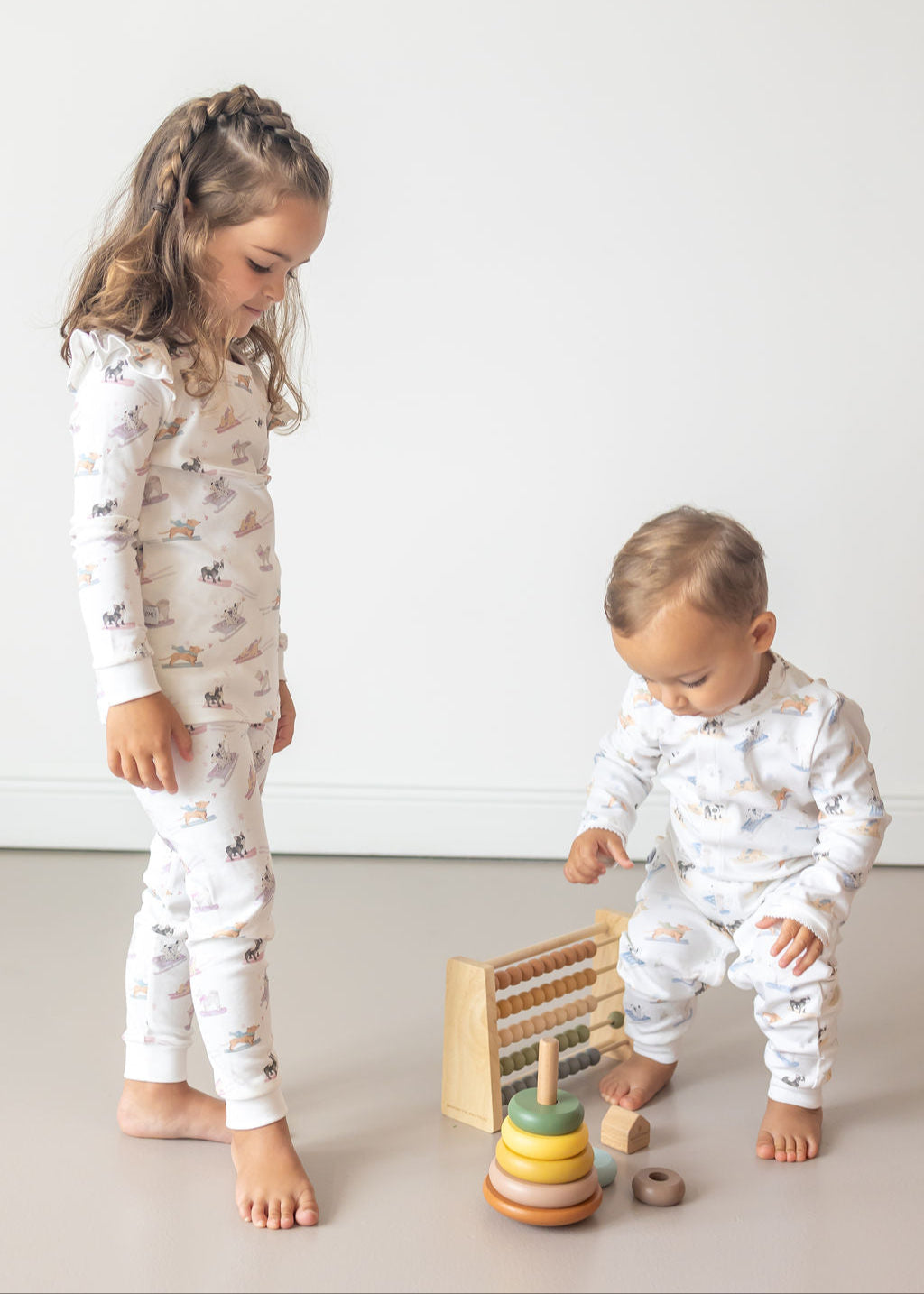 Ski Pups Boy Baby Pajama