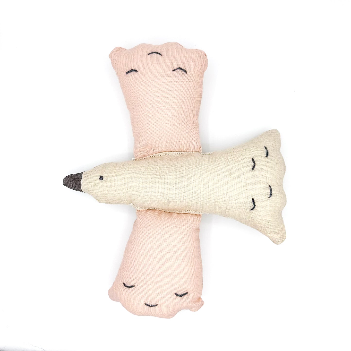 Linen Bird Pink & Light Blue