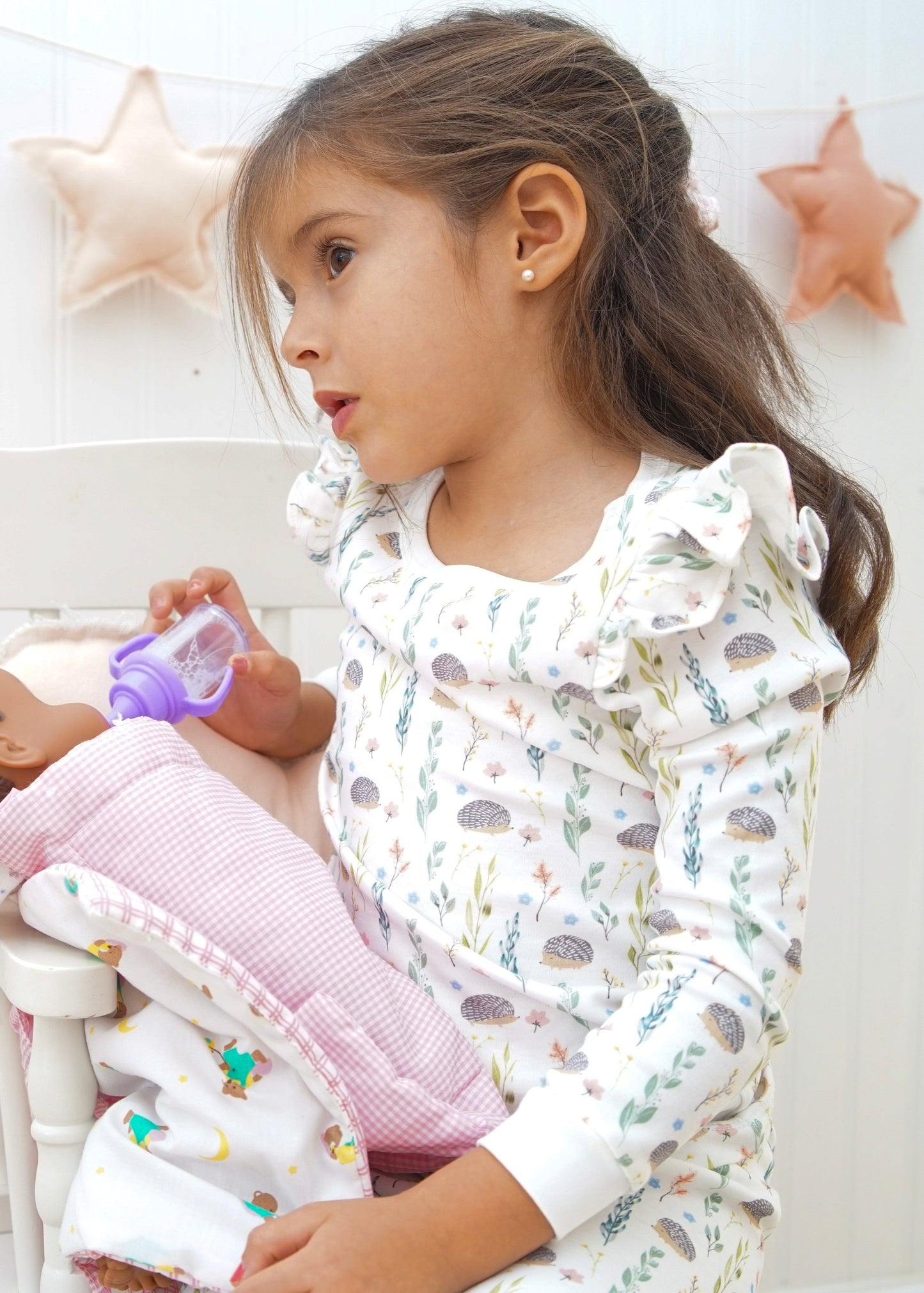 Little Hedgehog Long Pajama Set