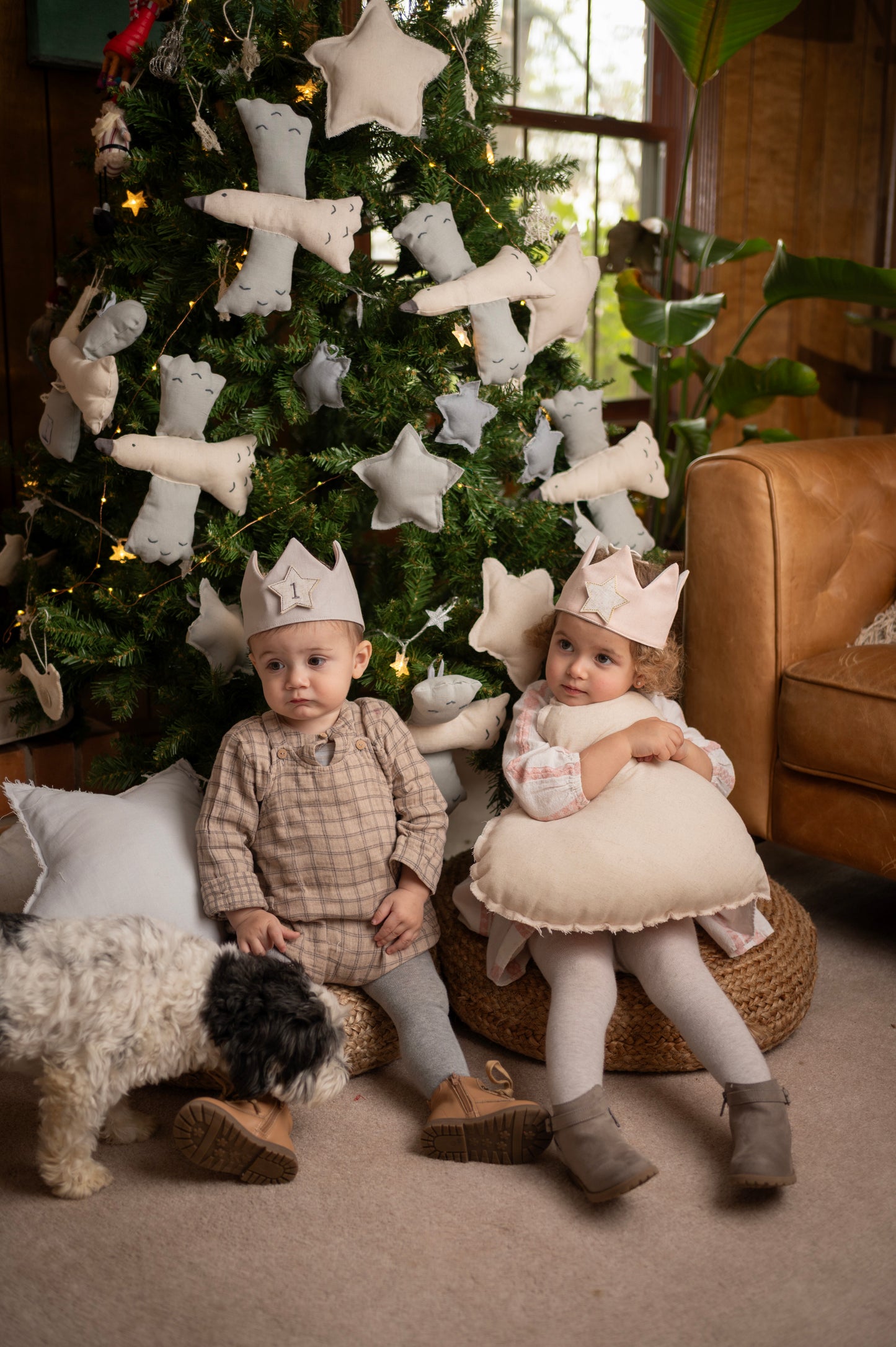 Linen Bird Pink & Light Blue