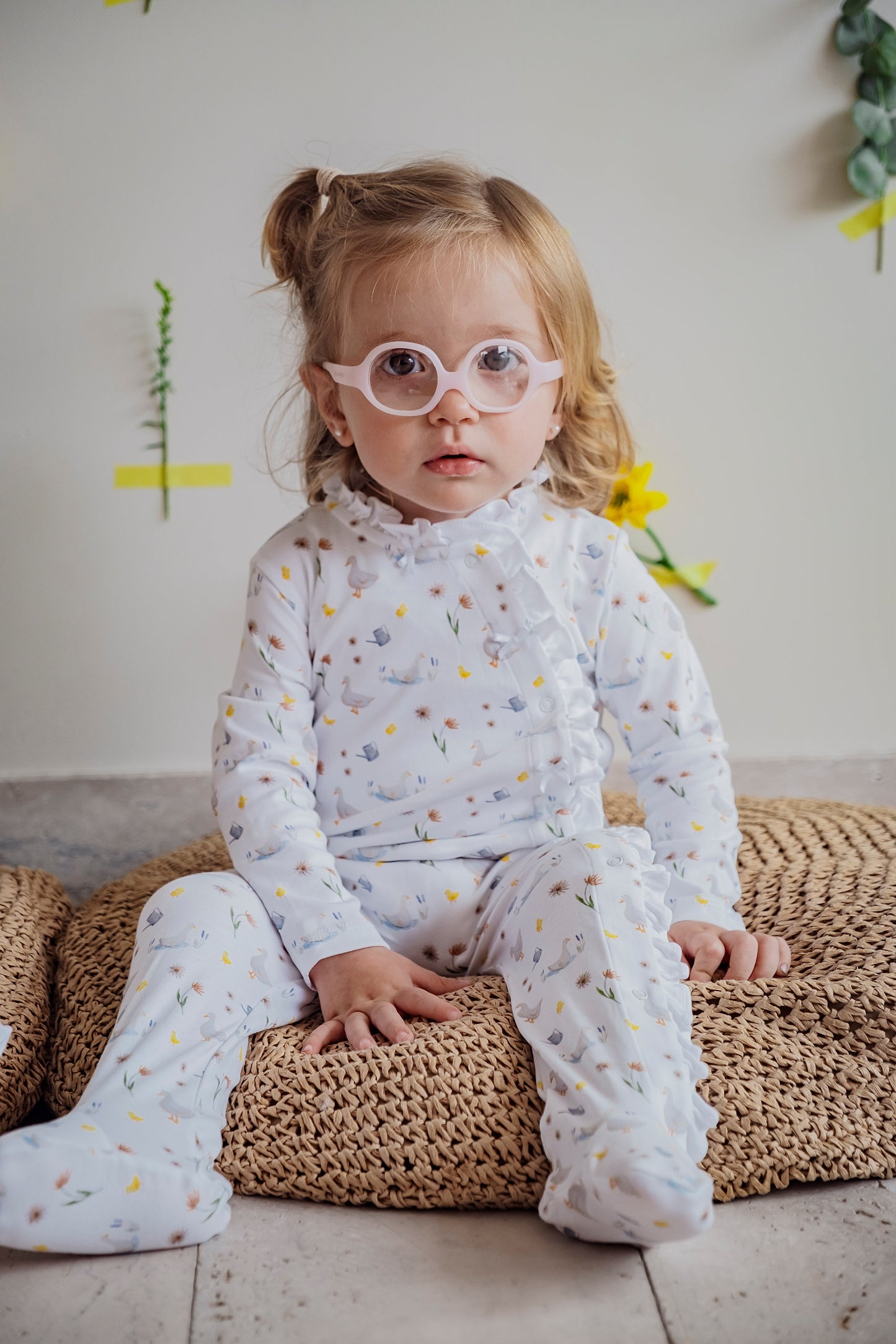 Ducks and Ducklings Baby Footed Pajama