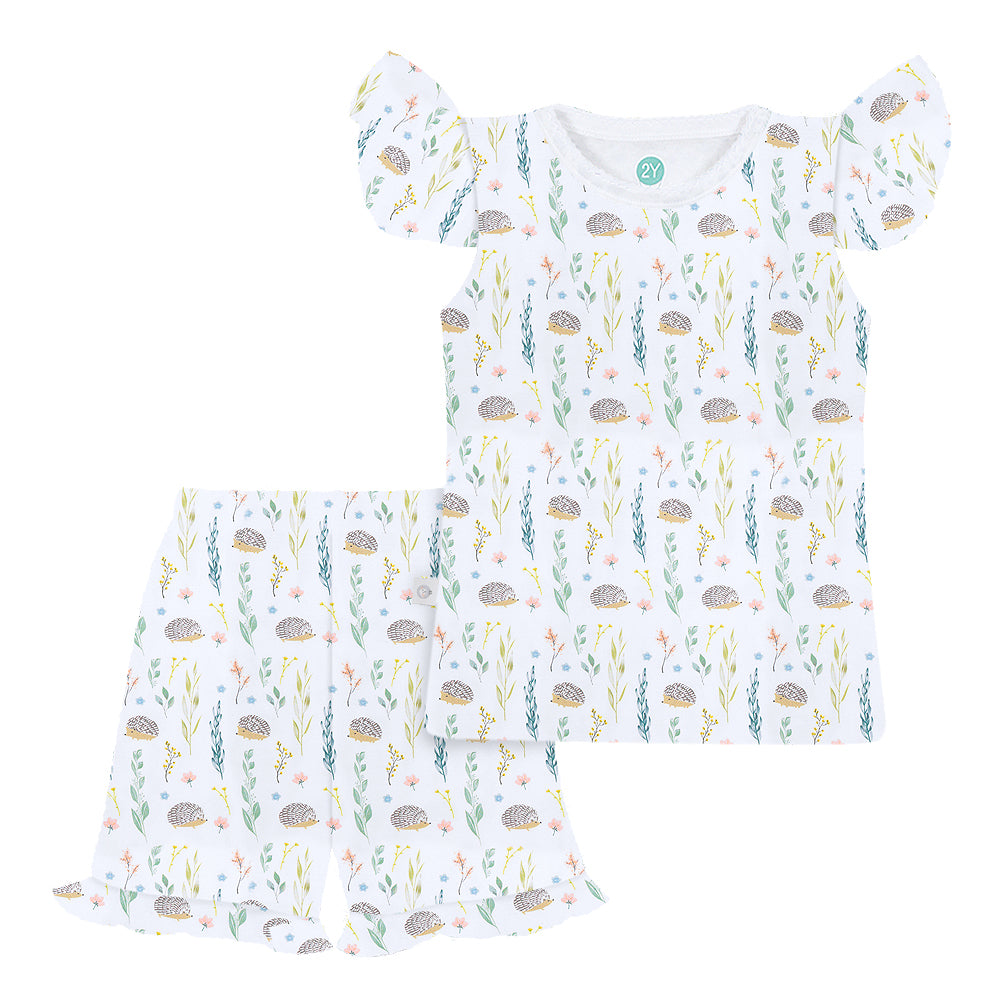 Little Hedgehog short pajama set