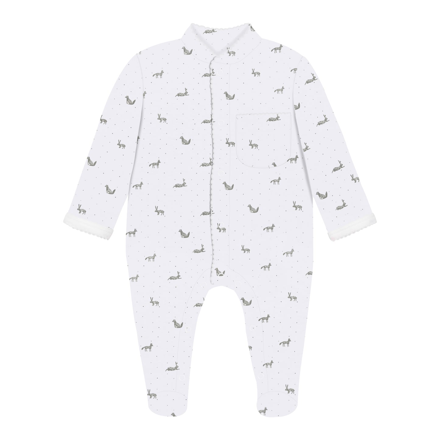 Little Gray Rabbits Pima Baby Pajama