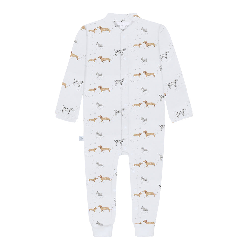 Puppy Vibes Pima Baby Footed Pajama