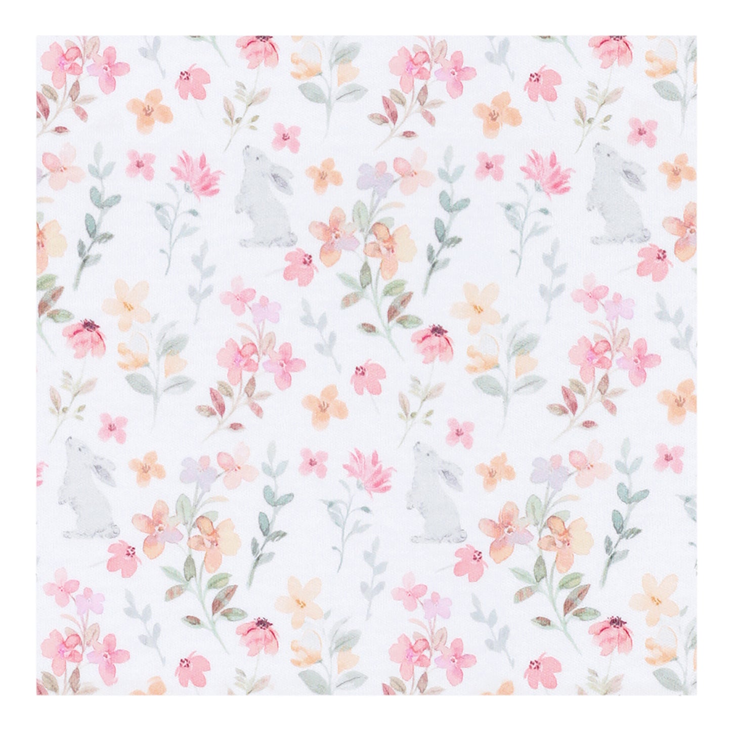 Winter Flowers Pima Long Pajama Set