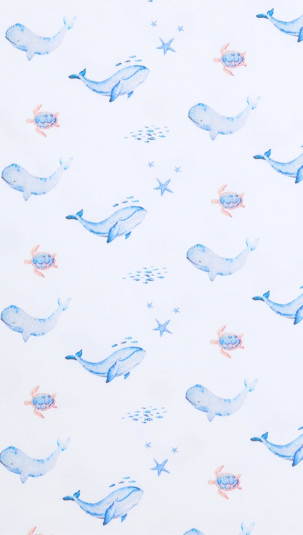 Whales and Turtles Long Pajama Set