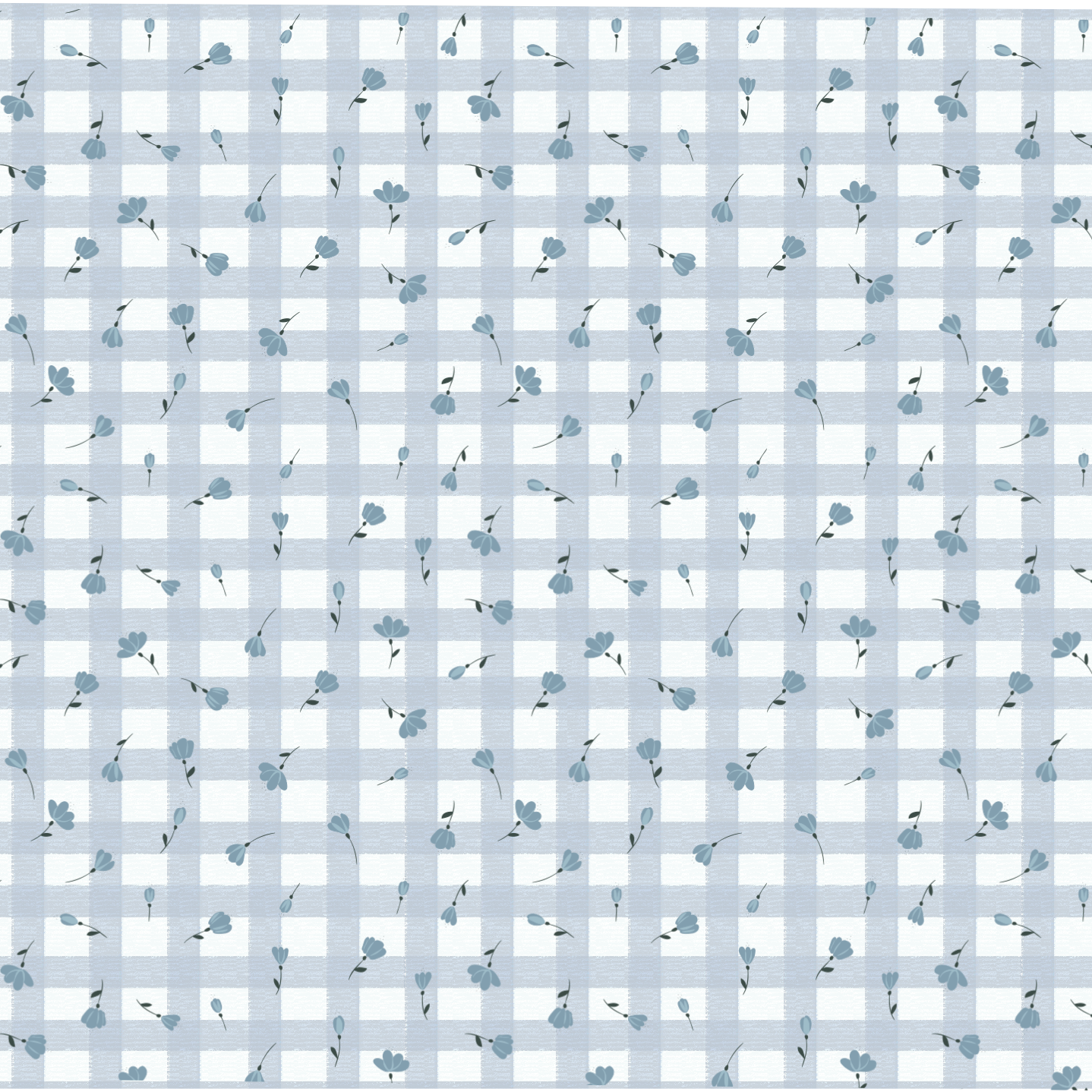 Blue Gingham Baby Footie w/Collar