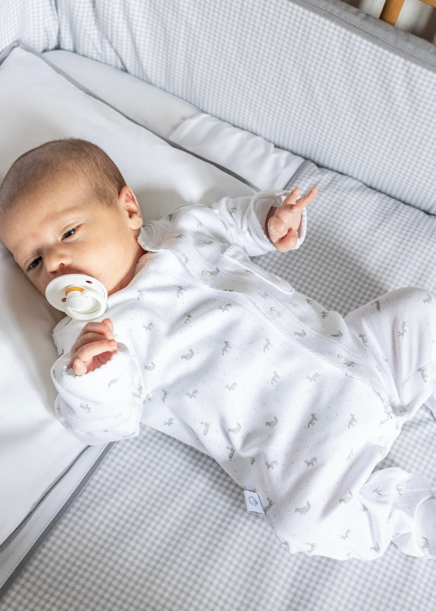 Little Gray Rabbits Pima Baby Pajama