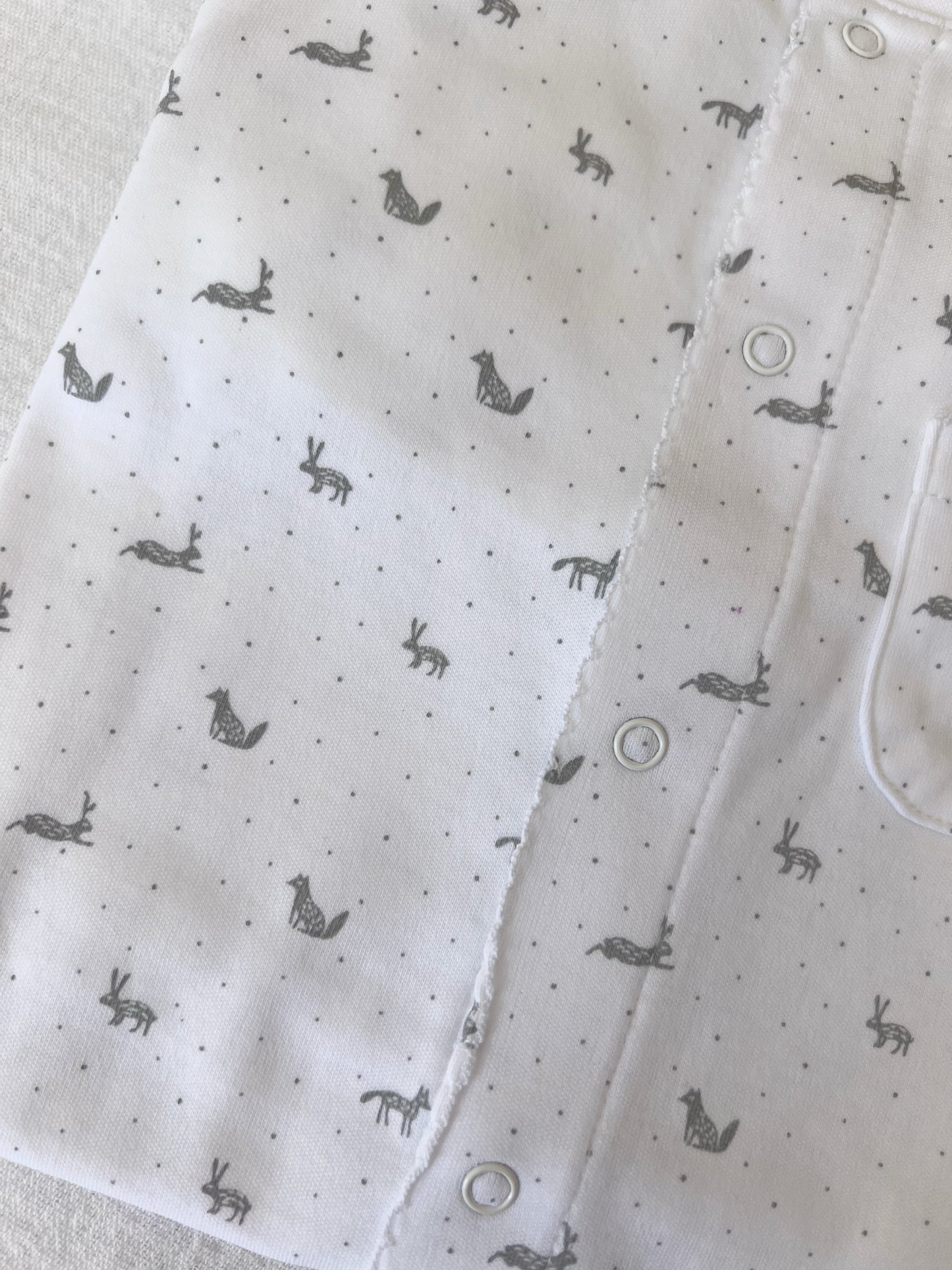 Gray Rabbit Footed Pajama