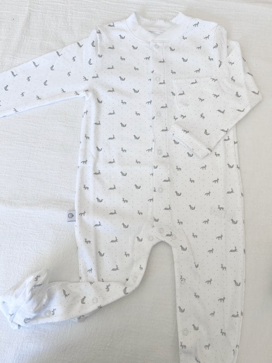 Gray Rabbit Footed Pajama