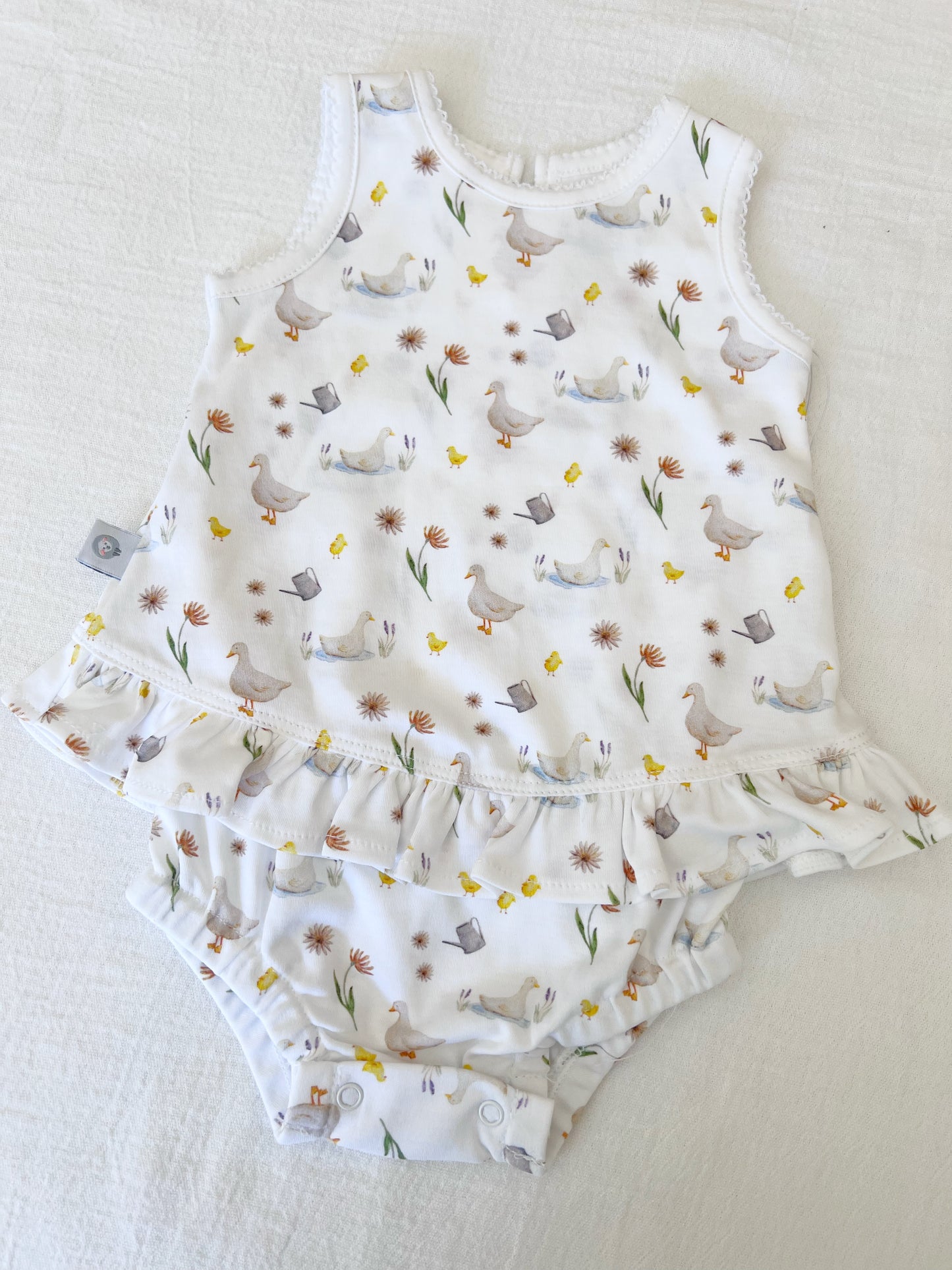Ducks and duckling's baby dress