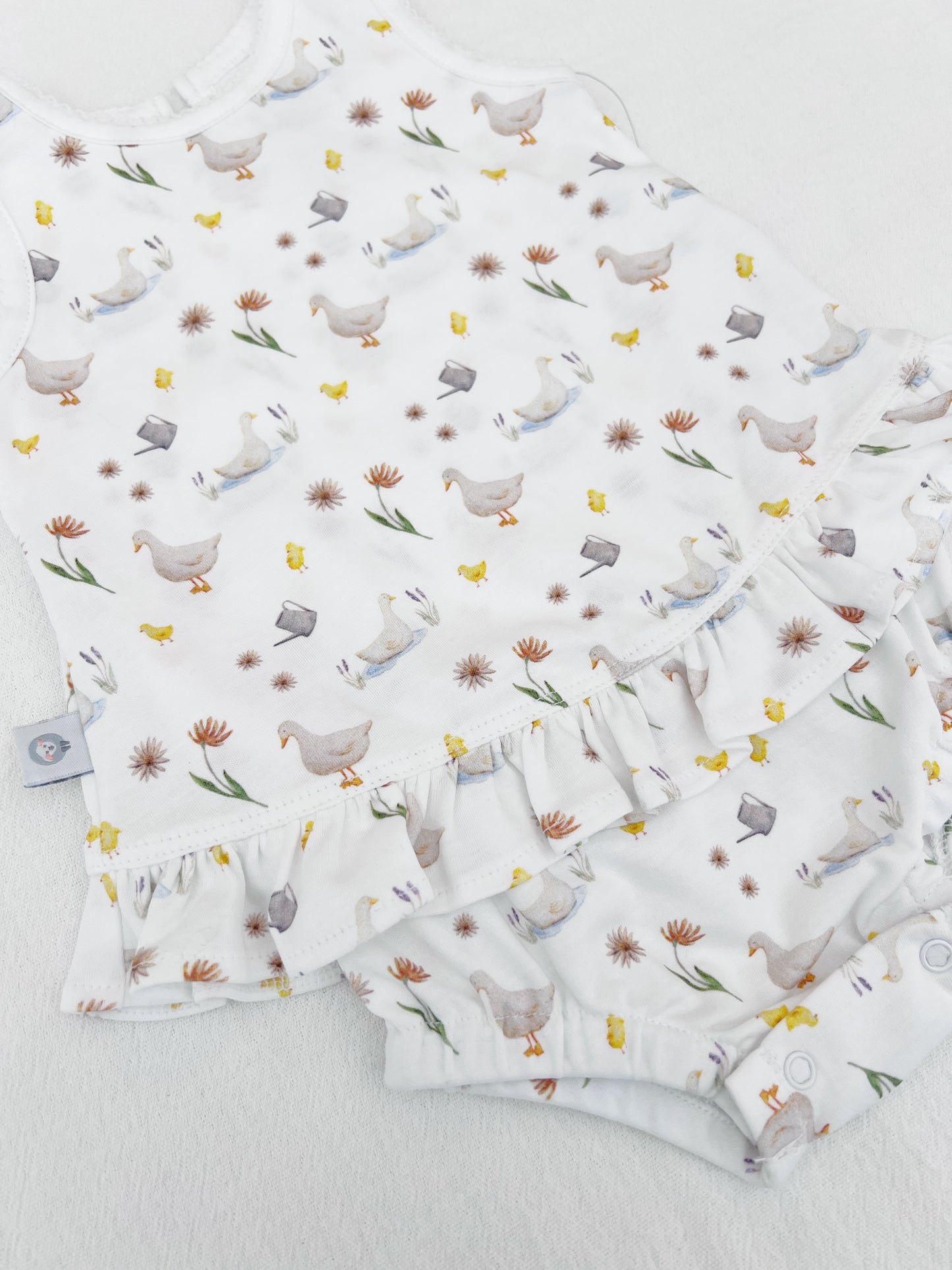 Ducks and duckling's baby dress
