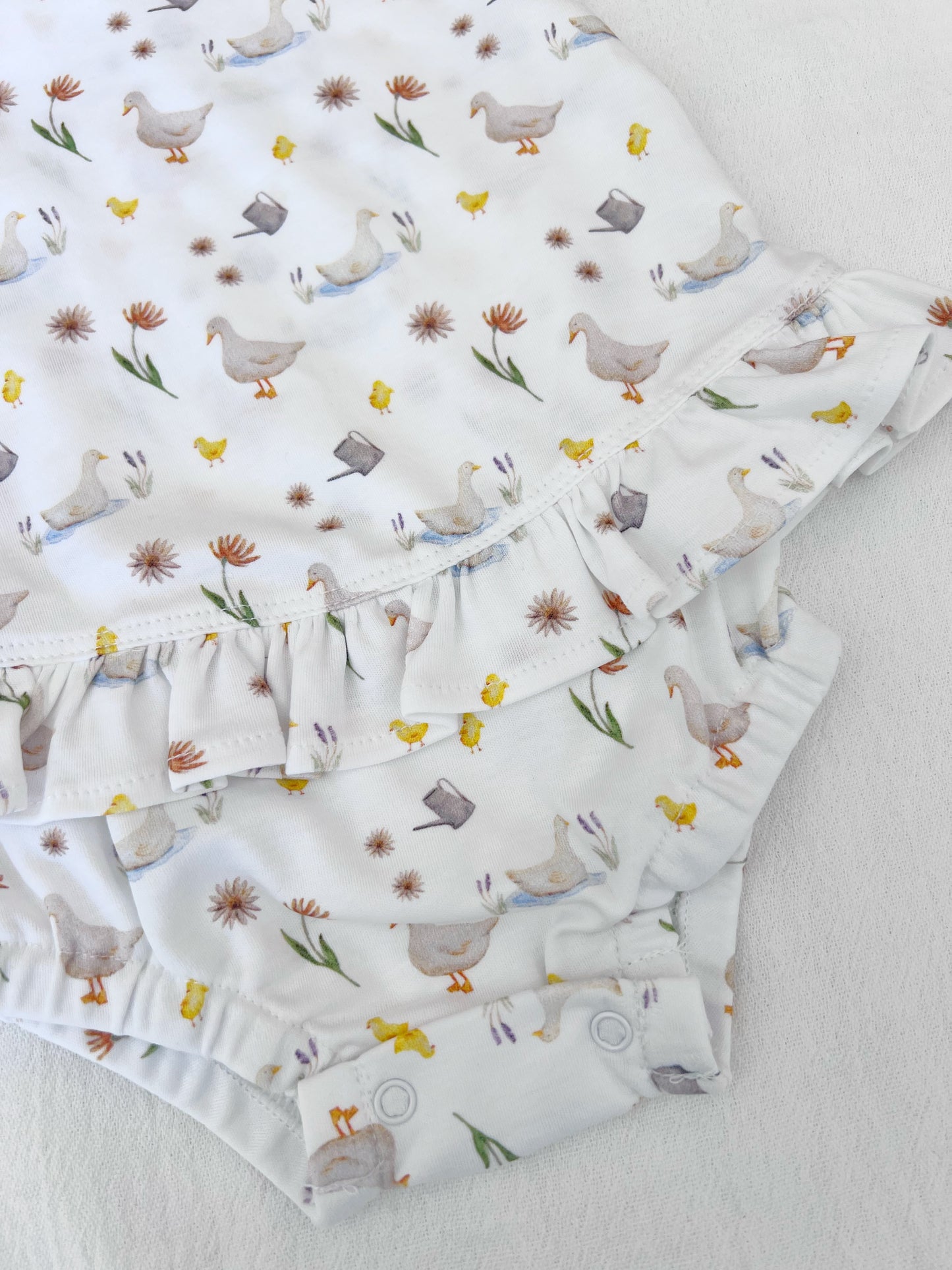 Ducks and duckling's baby dress