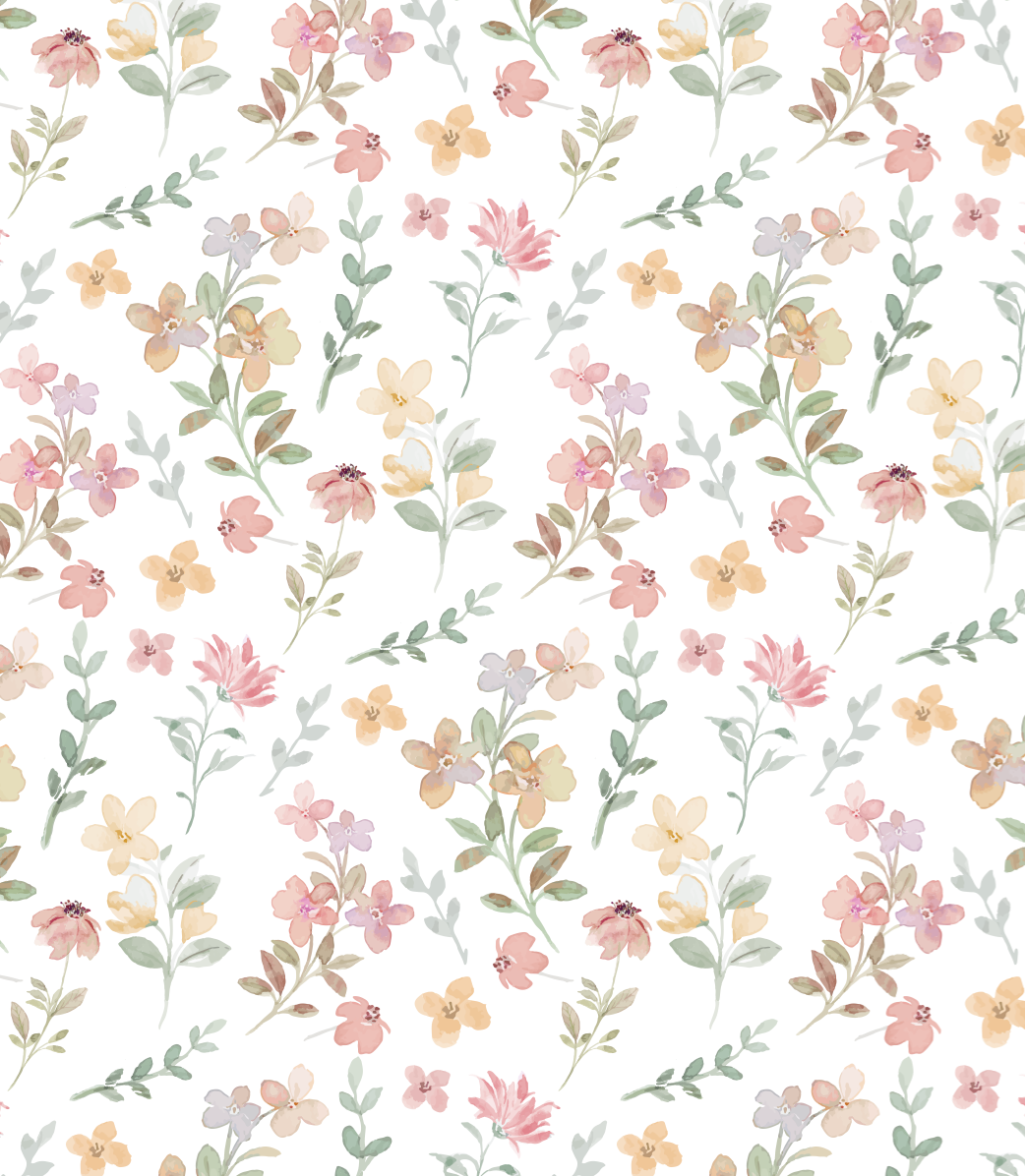 Winter Flowers Pima Hooded Towel