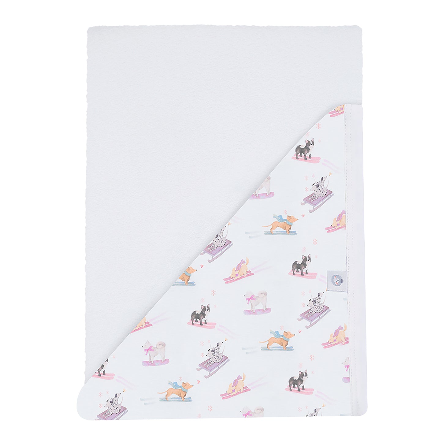 Ski Pups Girl Pima Hooded Towel