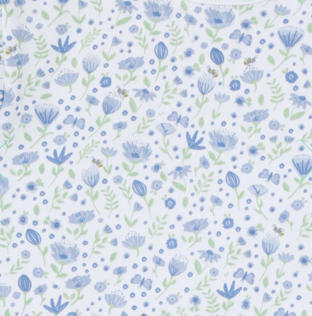 Blue Flowers Hooded Towel