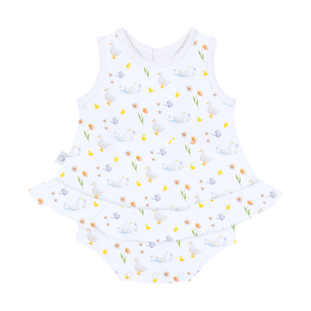 Ducks and duckling's baby dress