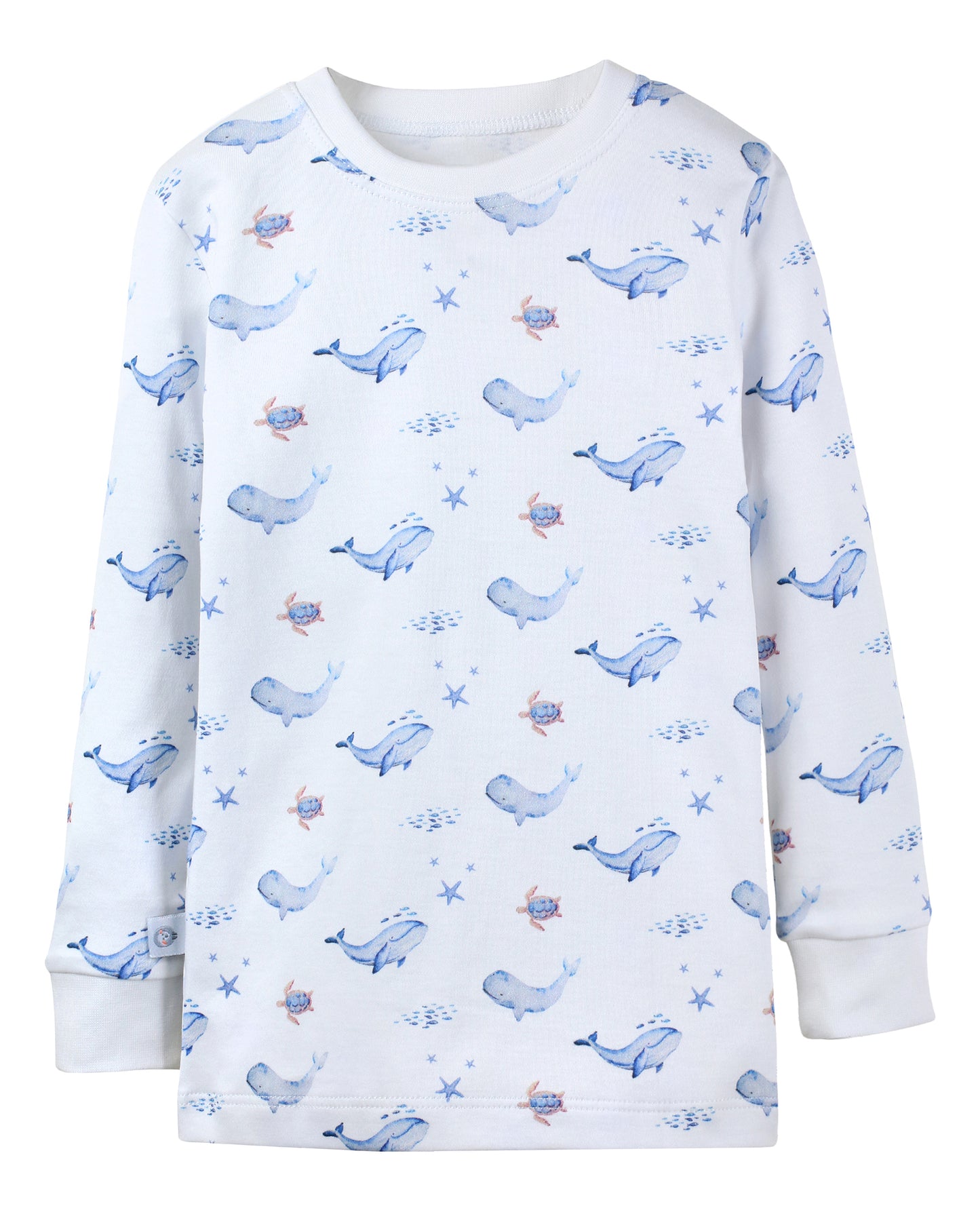 Whales and Turtles Long Pajama Set
