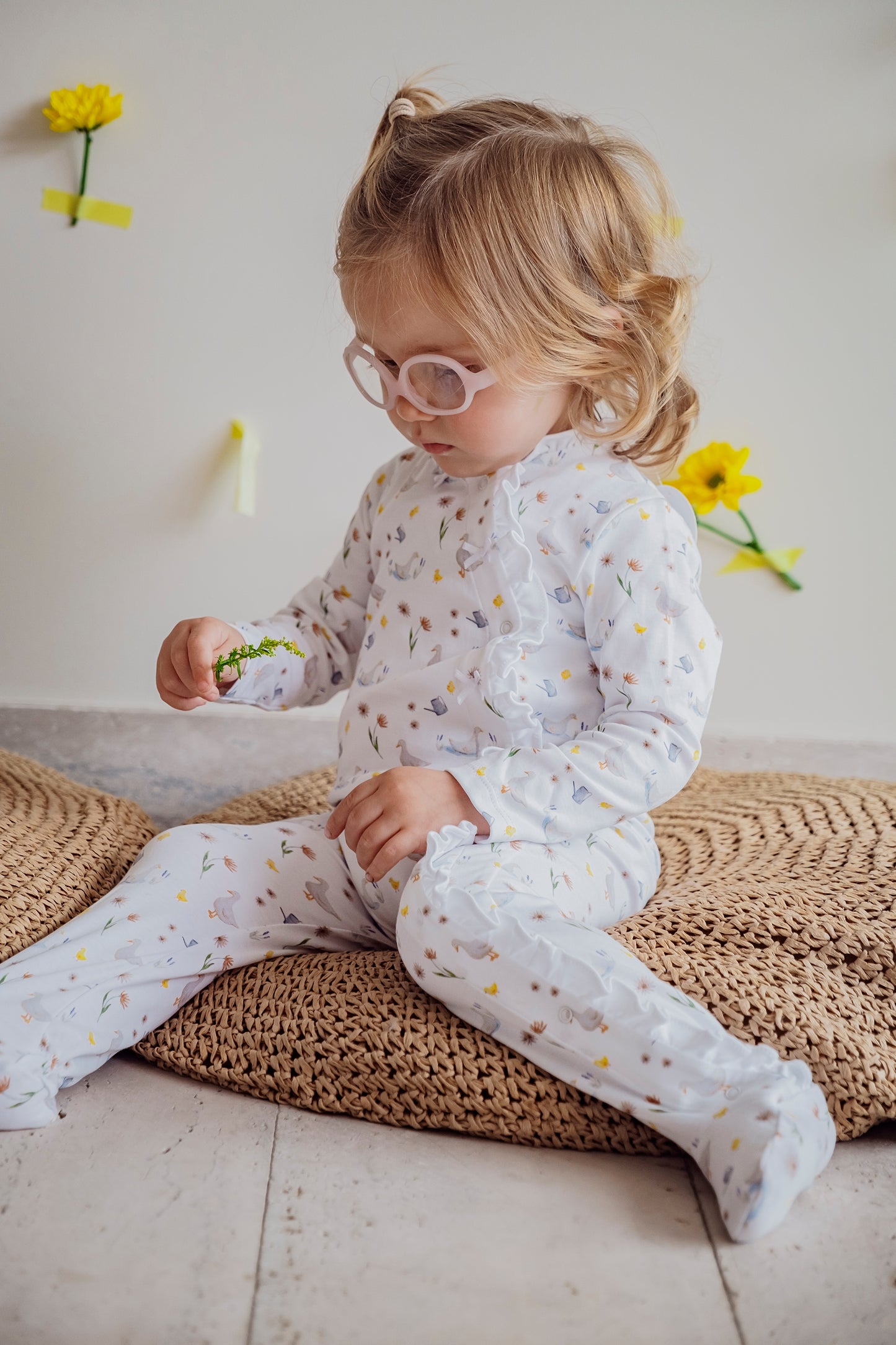 Ducks and Ducklings Baby Footed Pajama