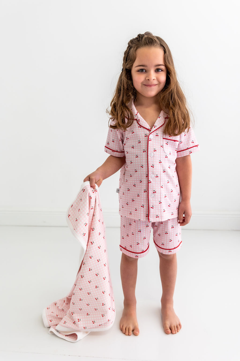 Cherries Pima Cotton Baby Blanket