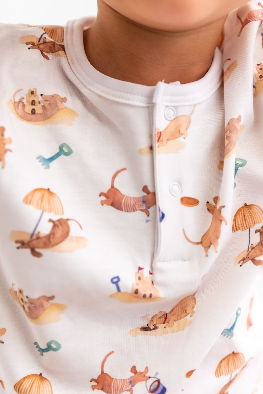 Beach Dogs Unisex Pima Cotton Short Pajama Set