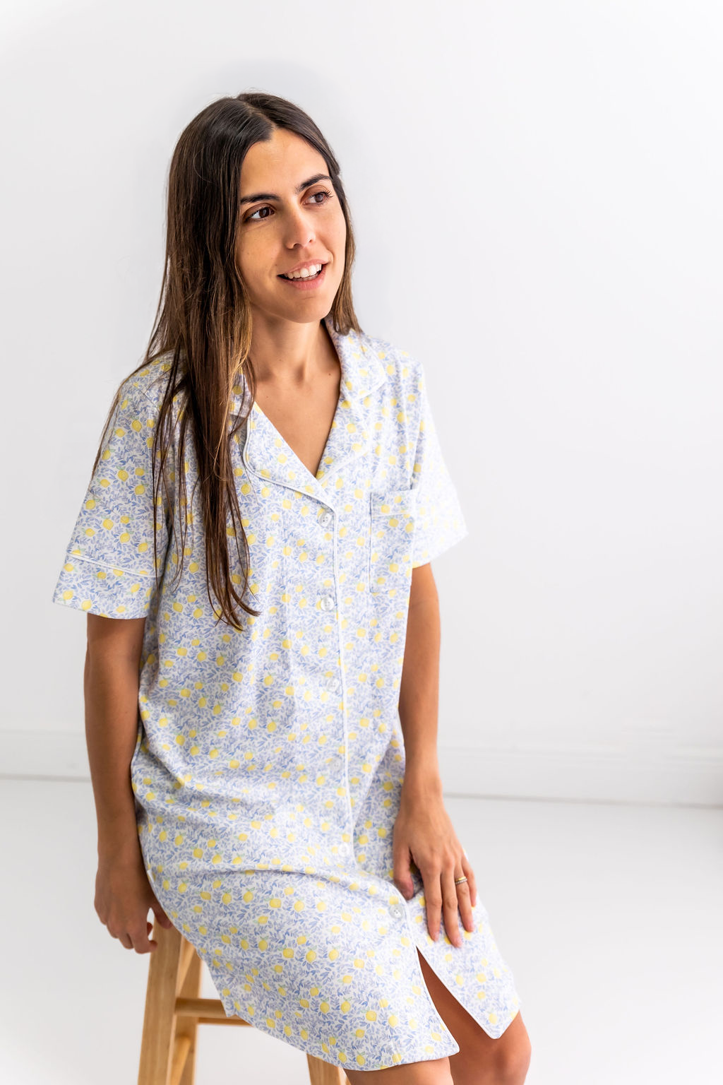 Lemons Woman's Pima Cotton Nightdress