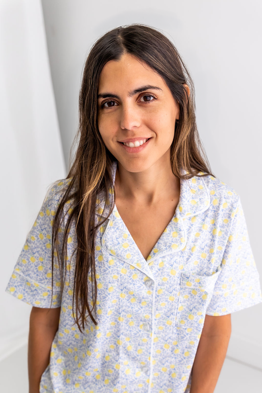 Lemons Woman's Pima Cotton Short Pajama Set