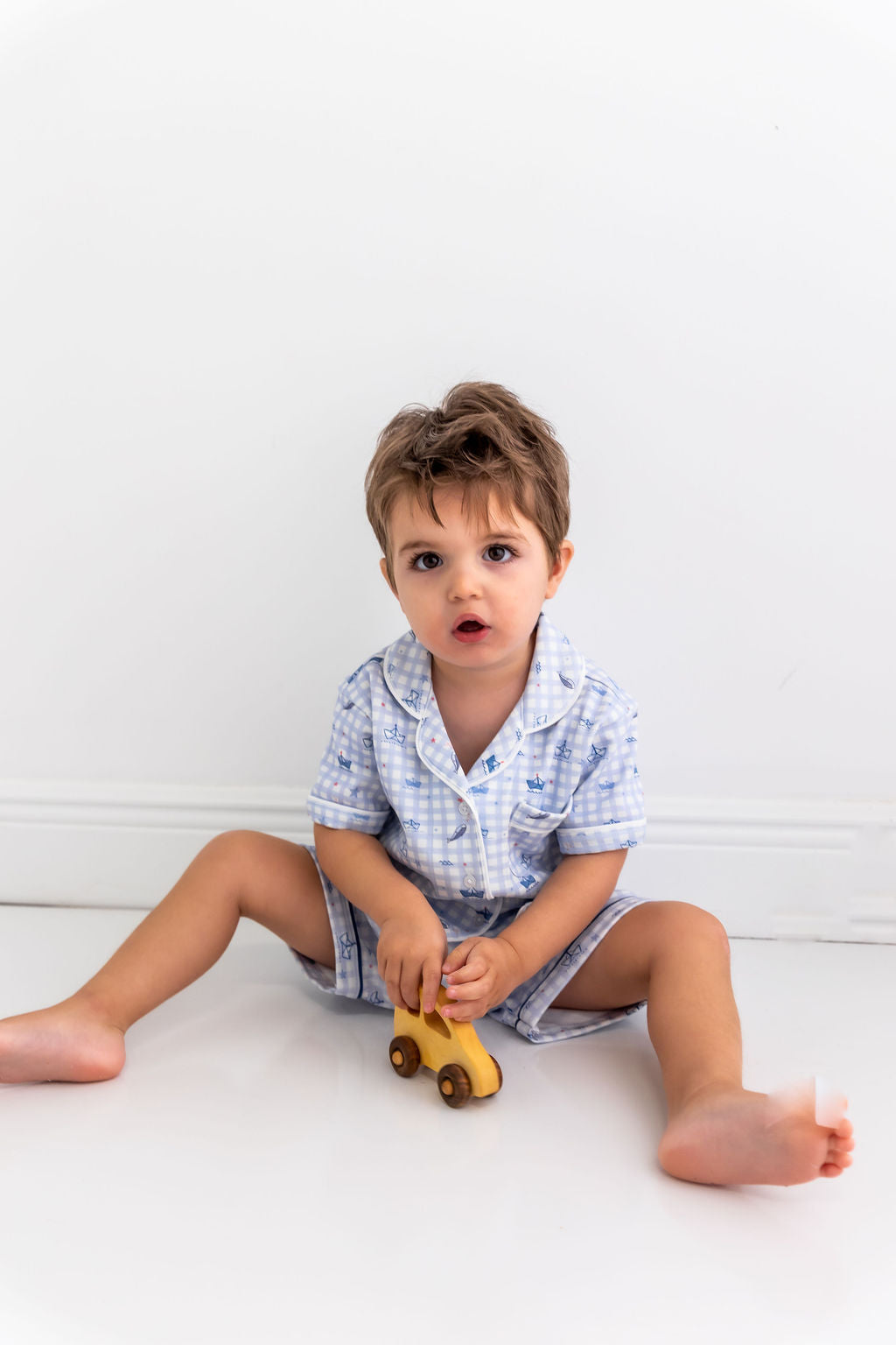 Sailors Boy Pima Cotton Short Pajama Set – Soft Two-Piece