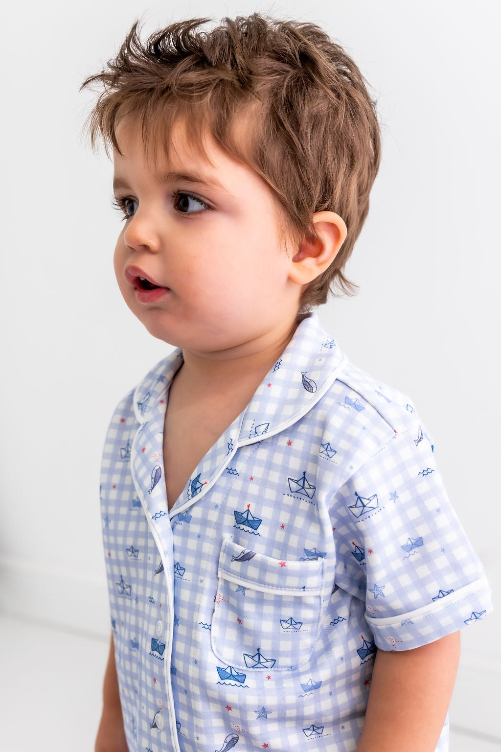 Sailors Boy Pima Cotton Short Pajama Set – Soft Two-Piece