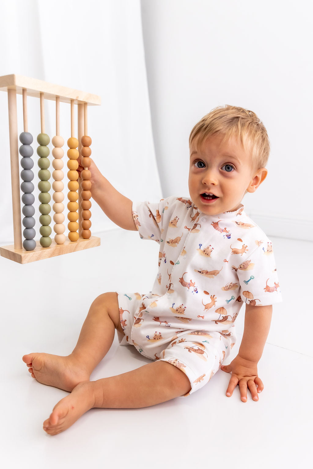 Beach Dogs Pima Cotton Short Romper