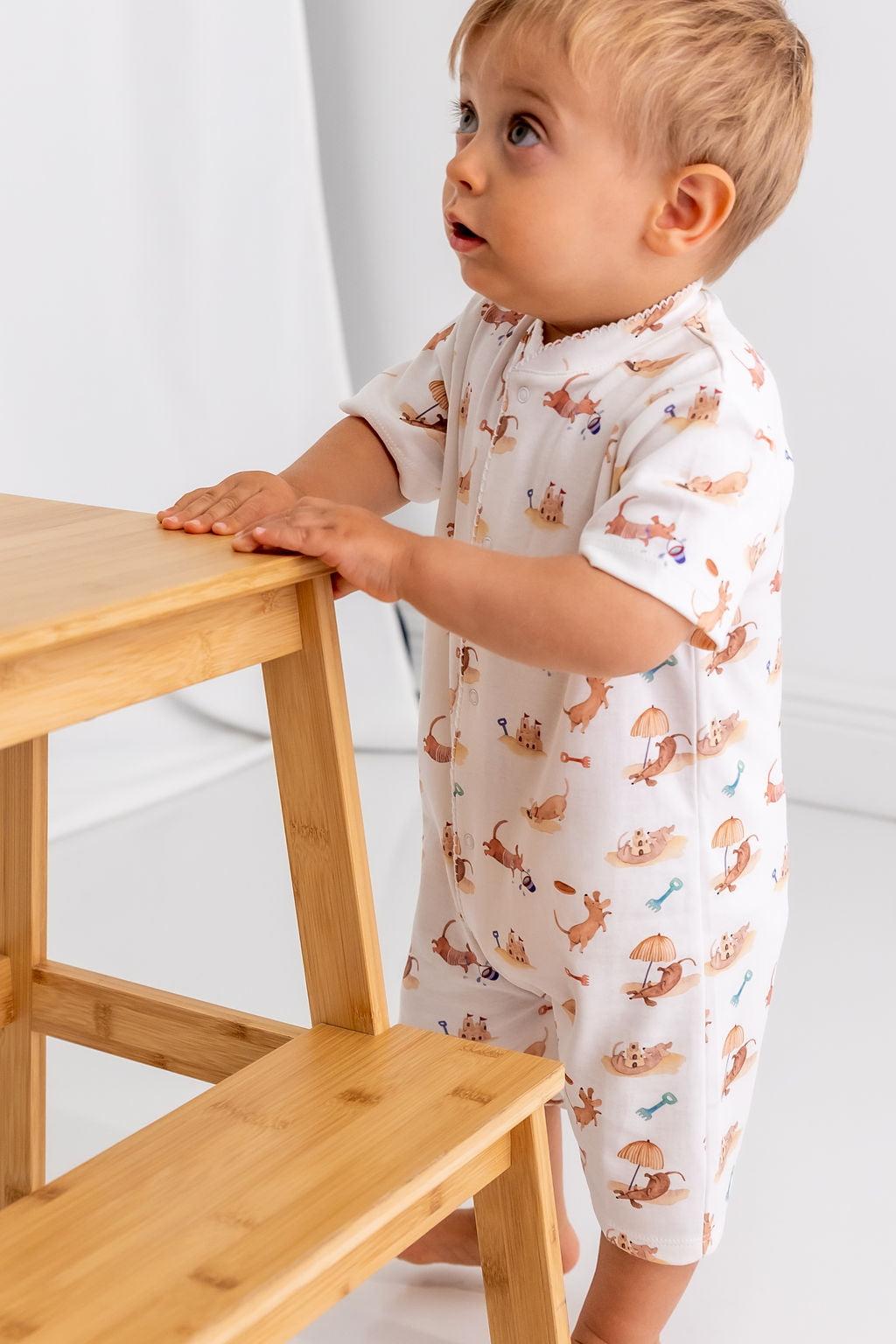 Beach Dogs Pima Cotton Short Romper