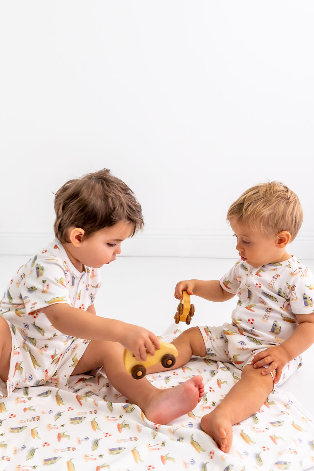 Alligators Pima Cotton Short Romper