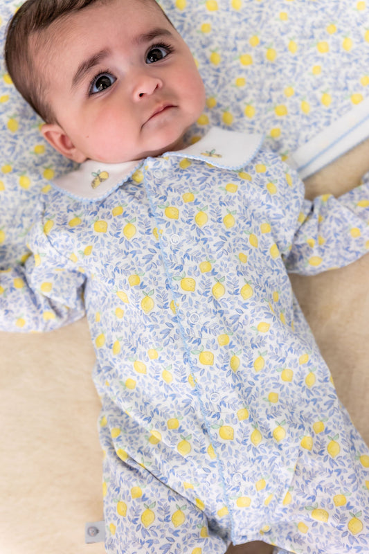 Lemons Pima Cotton Baby One-Piece Pajamas