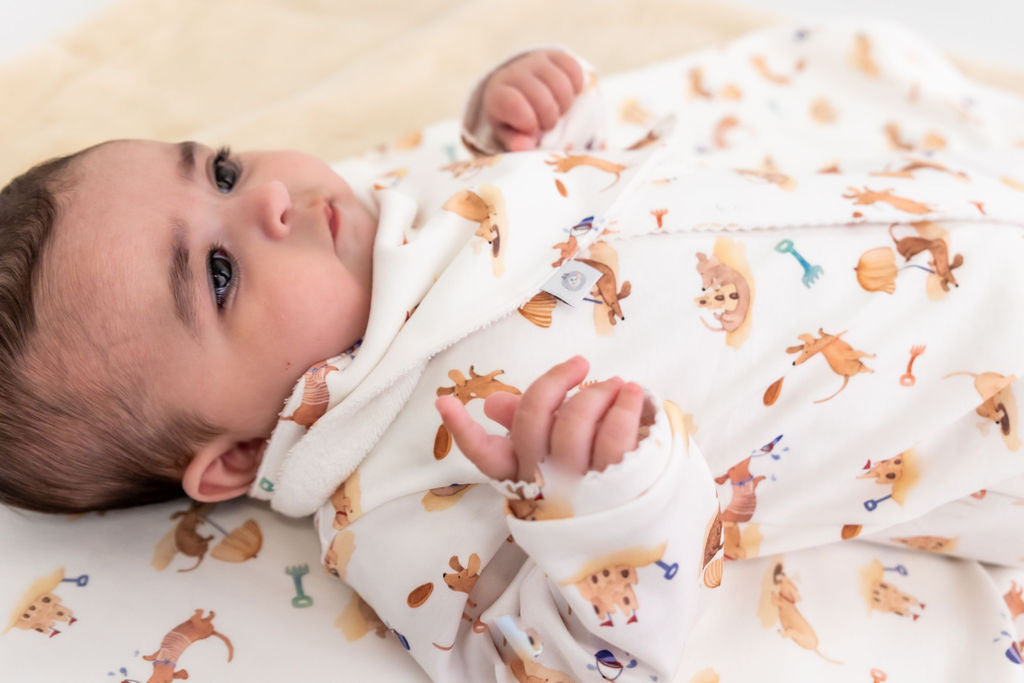 Beach Dogs Pima Cotton Baby One-Piece Pajamas
