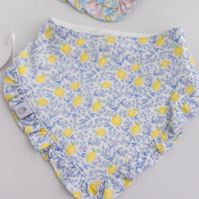 Lemons Pima Cotton Baby Bib