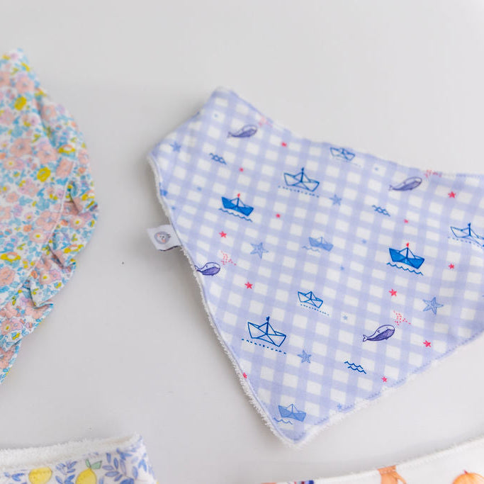 Sailors Pima Cotton Baby Bib