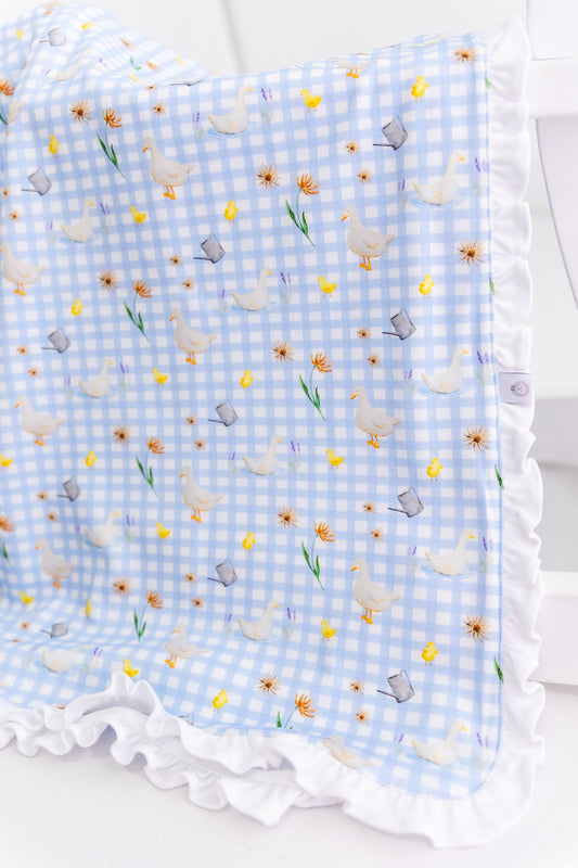 Ducks & Goose Pima Cotton Baby Blanket