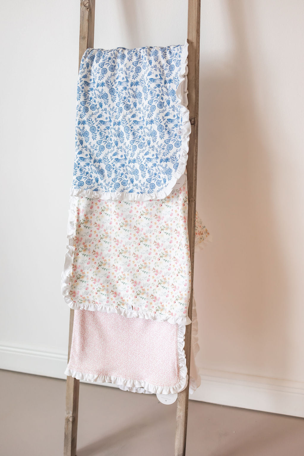 Winter Flowers Pima Baby Blanket