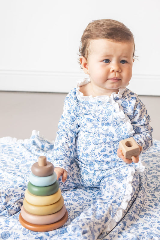 Floral Bunnies Baby Pajama