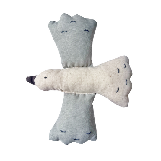 Linen Bird Light Blue