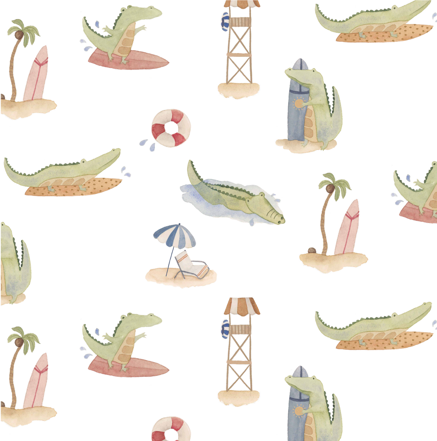 Alligators Boy Pima Cotton Short Pajama Set