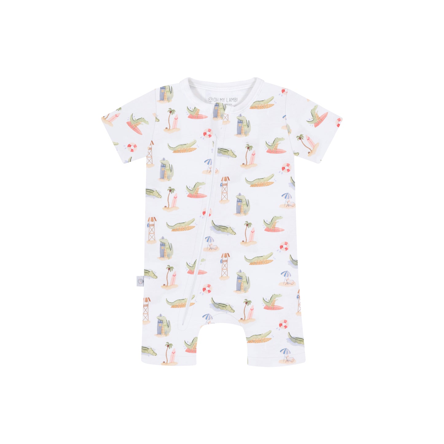 Alligators Pima Cotton Short Romper