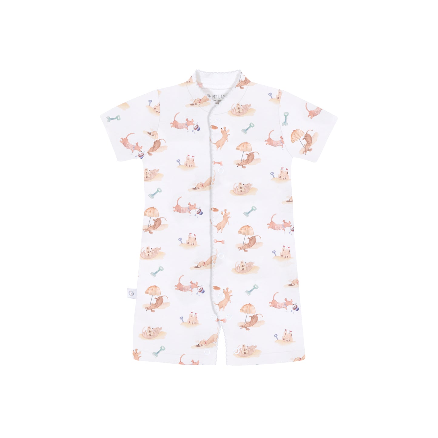 Beach Dogs Pima Cotton Short Romper