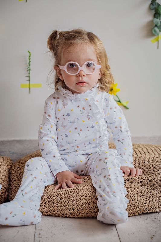 Ducks and Ducklings Baby Footed Pajama