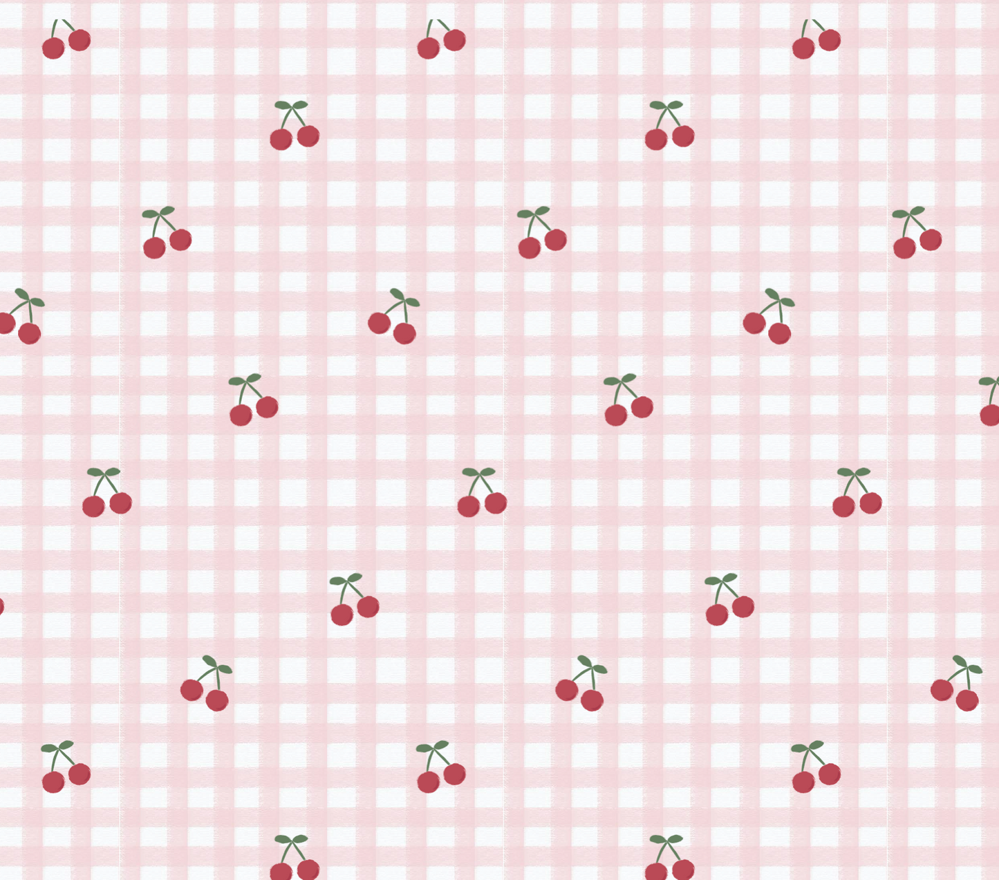 Cherries Girls Pima Cotton Short Pajama Set