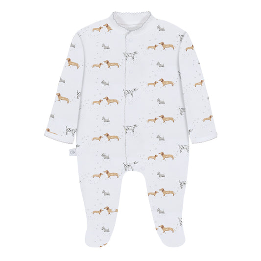 Puppy Vibes Baby Footed Pajama