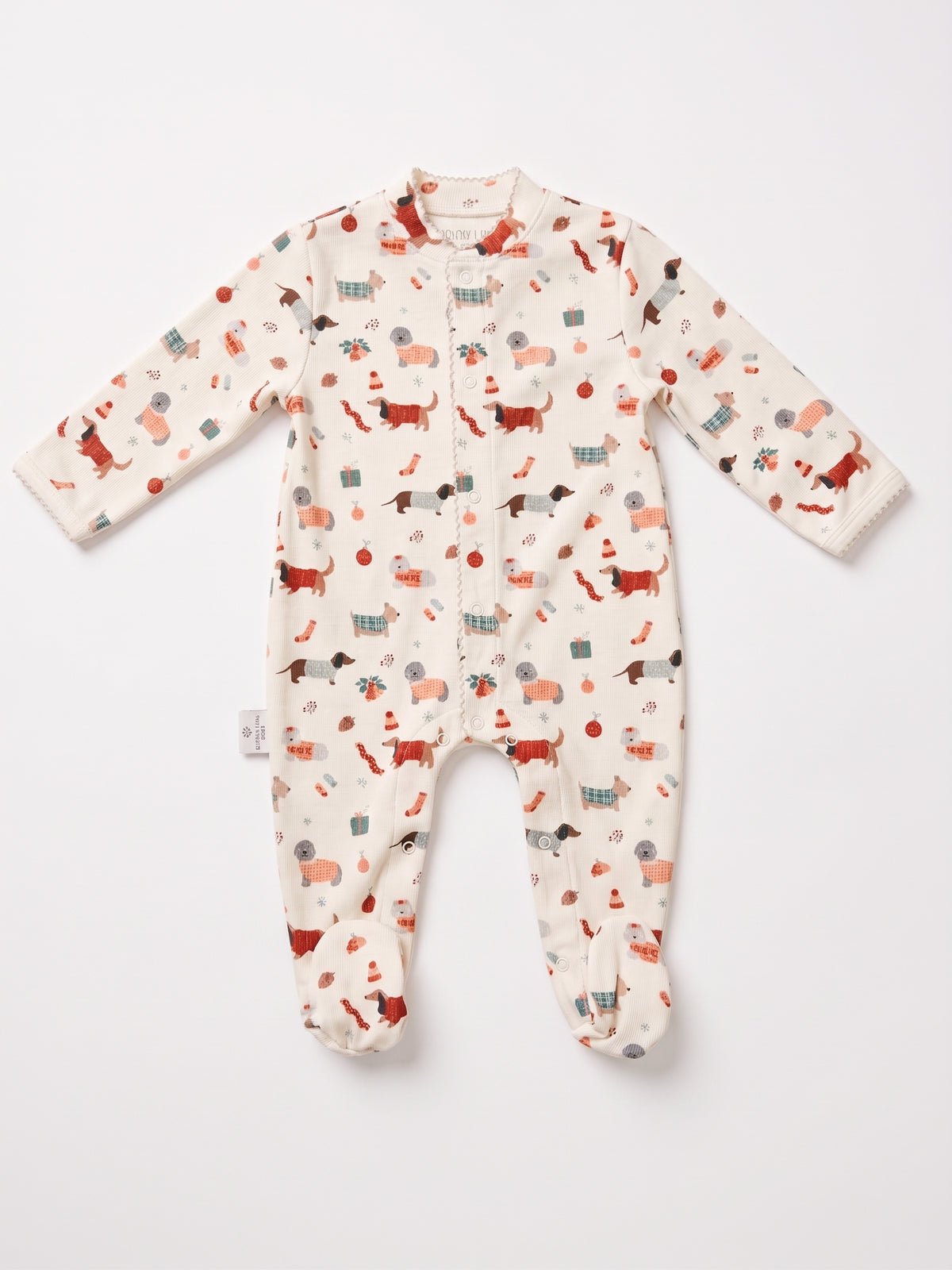 Holiday  Pima Cotton Baby One-Piece Pajamas