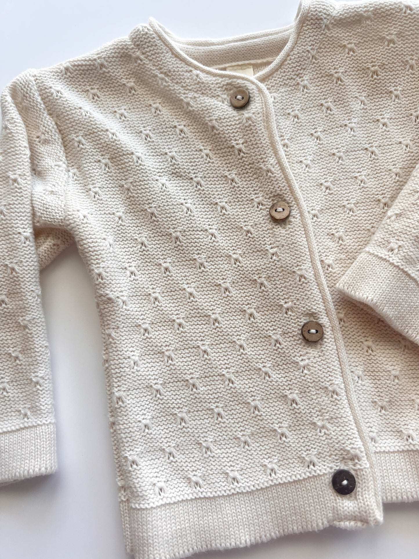 Knit Jacket Dolphin Natural